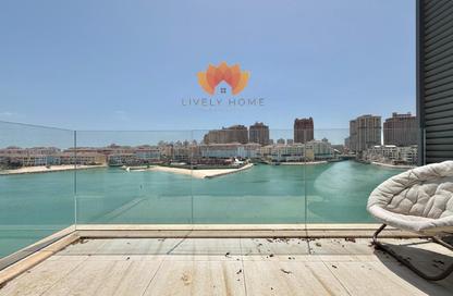 شقة - غرفة نوم - 2 حمامات للايجار في كريستال ريزيدنس - جزيرة جيوان - جزيرة اللؤلؤة - الدوحة