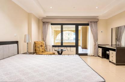 Apartment - 1 Bedroom - 3 Bathrooms for rent in West Porto Drive - Porto Arabia - The Pearl Island - Doha