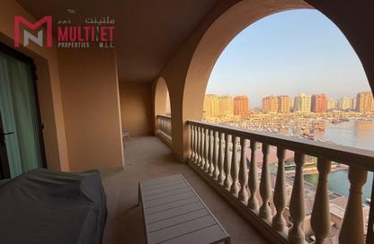 Apartment - 2 - 3 for rent in West Porto Drive - Porto Arabia - The Pearl Island - Doha