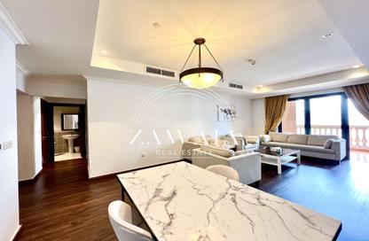 Apartment - 1 Bedroom - 2 Bathrooms for rent in East Porto Drive - Porto Arabia - The Pearl Island - Doha