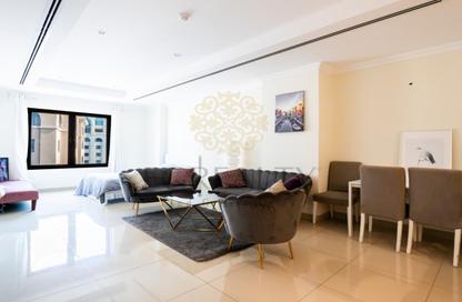 Apartment - 1 Bedroom - 2 Bathrooms for rent in East Porto Drive - Porto Arabia - The Pearl Island - Doha Apartment - 1 Bedroom - 2 Bathrooms for rent in East Porto Drive - Porto Arabia - The Pearl Island - Doha