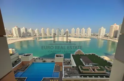 شقة - غرفة نوم - 2 حمامات للبيع في طريق بورتو الغربي - بورتو أرابيا - جزيرة اللؤلؤة - الدوحة