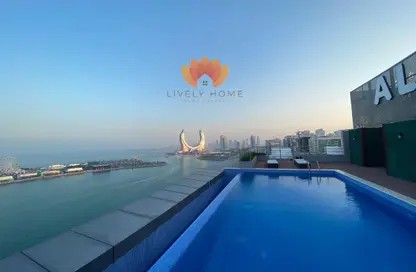 Apartment - 2 Bedrooms - 4 Bathrooms for rent in Lusail Marina Heights - Marina District - Lusail