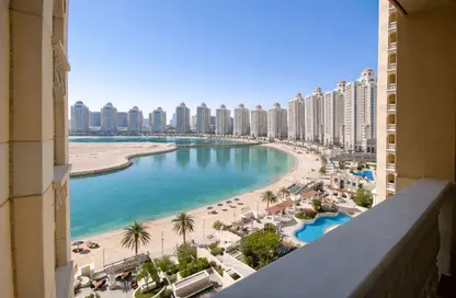 Apartment - 1 Bedroom - 2 Bathrooms for rent in Viva West - Viva Bahriyah - The Pearl Island - Doha