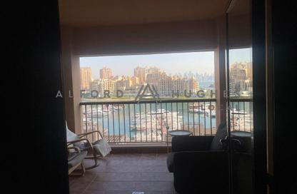 Apartment - Studio - 1 Bathroom for rent in Tower 13 - Porto Arabia - The Pearl Island - Doha