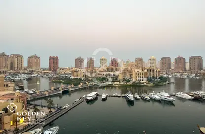 شقة - غرفة نوم - 1 حمام للايجار في طريق بورتو الشرقي - بورتو أرابيا - جزيرة اللؤلؤة - الدوحة