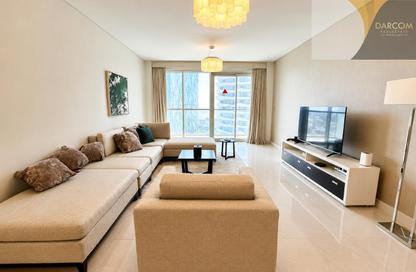 شقة - غرفة نوم - 2 حمامات للايجار في برج داماك مارينا - منطقة المارينا - الوسيل شقة - غرفة نوم - 2 حمامات للايجار في برج داماك مارينا - منطقة المارينا - الوسيل