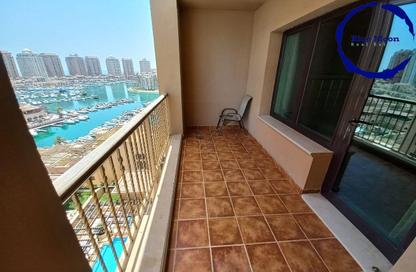 Apartment - 1 Bedroom - 2 Bathrooms for rent in East Porto Drive - Porto Arabia - The Pearl Island - Doha