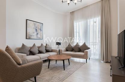 Apartment - 2 Bedrooms - 3 Bathrooms for rent in Lusail Marina Heights - Marina District - Lusail