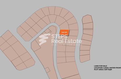 قطعة أرض - استوديو للبيع في فيلات القطاع الغربي - القسم السكني - الواجهة المائية - الوسيل