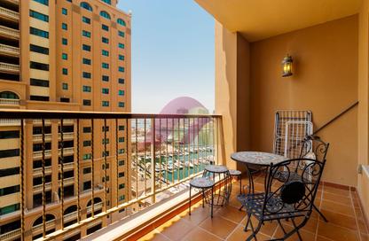 Apartment - 1 Bedroom - 2 Bathrooms for rent in East Porto Drive - Porto Arabia - The Pearl Island - Doha
