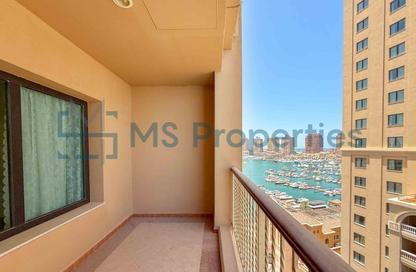 Apartment - 1 Bedroom - 2 Bathrooms for rent in East Porto Drive - Porto Arabia - The Pearl Island - Doha