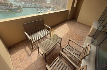 Apartment - 2 Bedrooms - 3 Bathrooms for rent in East Porto Drive - Porto Arabia - The Pearl Island - Doha