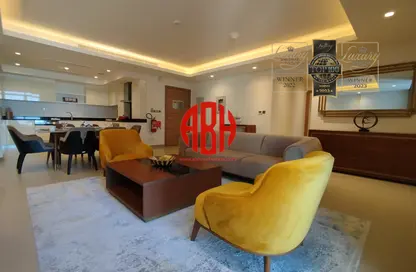 Apartment - 2 Bedrooms - 3 Bathrooms for rent in Lusail Marina Heights - Marina District - Lusail