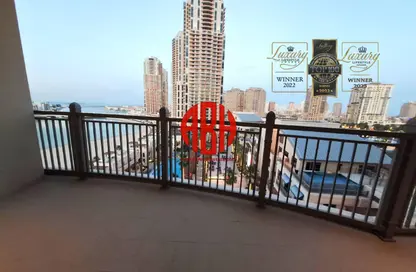 Apartment - 1 Bedroom - 1 Bathroom for rent in Abraj Bay - Abraj Quartiers - The Pearl Island - Doha