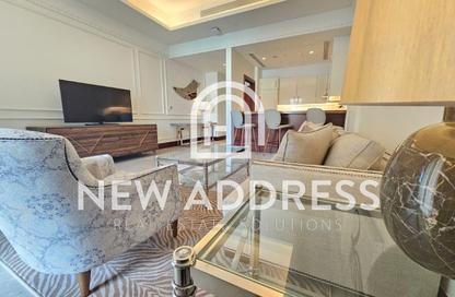 شقق فندقية - غرفة نوم - 2 حمامات للبيع في The St. Regis Marsa Arabia Island - Marsa Arabia - جزيرة اللؤلؤة - الدوحة