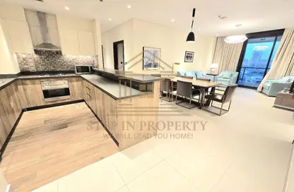 Apartment - 3 Bedrooms - 5 Bathrooms for rent in Lusail Marina Heights - Marina District - Lusail