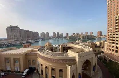 شقة - غرفة نوم - 2 حمامات للايجار في طريق بورتو الغربي - بورتو أرابيا - جزيرة اللؤلؤة - الدوحة