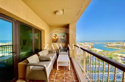 Apartment - 1 Bedroom - 2 Bathrooms for rent in West Porto Drive - Porto Arabia - The Pearl Island - Doha