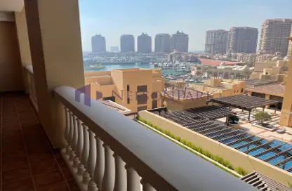 Apartment - 1 Bedroom - 2 Bathrooms for rent in East Porto Drive - Porto Arabia - The Pearl Island - Doha