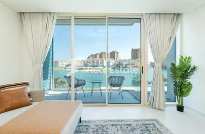 شقة - غرفة نوم - 1 حمام للايجار في كريستال ريزيدنس - جزيرة جيوان - جزيرة اللؤلؤة - الدوحة