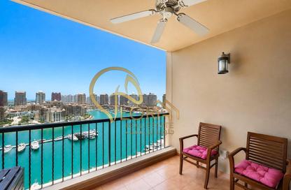 Apartment - 2 Bedrooms - 3 Bathrooms for rent in East Porto Drive - Porto Arabia - The Pearl Island - Doha