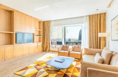 شقق فندقية - غرفة نوم - 2 حمامات للايجار في برج وست باي - الخليج الجنوبي - الخليج الغربي - الدوحة