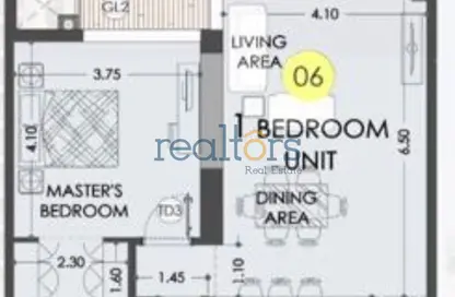 Apartment - 1 Bedroom - 2 Bathrooms for sale in Marina Tower 07 - Marina District - Lusail