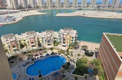 شقة - غرفة نوم - 2 حمامات للايجار في تاور 29 - فيفا بحرية - جزيرة اللؤلؤة - الدوحة
