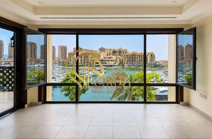 Apartment - 1 Bedroom - 2 Bathrooms for rent in East Porto Drive - Porto Arabia - The Pearl Island - Doha