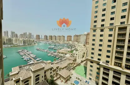Apartment - 1 Bedroom - 2 Bathrooms for rent in West Porto Drive - Porto Arabia - The Pearl Island - Doha