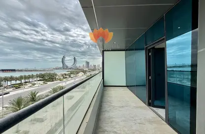 Apartment - 2 Bedrooms - 3 Bathrooms for rent in Lusail Marina Heights - Marina District - Lusail