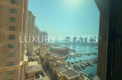 Apartment - 1 Bedroom - 2 Bathrooms for rent in East Porto Drive - Porto Arabia - The Pearl Island - Doha Apartment - 1 Bedroom - 2 Bathrooms for rent in East Porto Drive - Porto Arabia - The Pearl Island - Doha