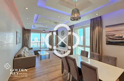 شقة - 2 غرف نوم - 3 حمامات للايجار في فيفا غرب - فيفا بحرية - جزيرة اللؤلؤة - الدوحة