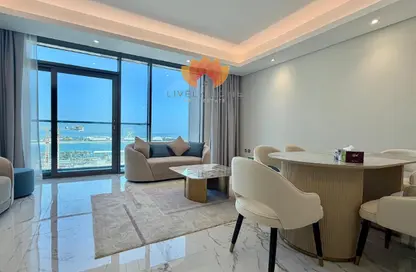 Apartment - 1 Bedroom - 2 Bathrooms for rent in Lusail Marina Heights - Marina District - Lusail