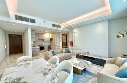 Apartment - 2 Bedrooms - 3 Bathrooms for rent in Lusail Marina Heights - Marina District - Lusail