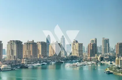 شقة - غرفة نوم - 2 حمامات للايجار في طريق بورتو الشرقي - بورتو أرابيا - جزيرة اللؤلؤة - الدوحة