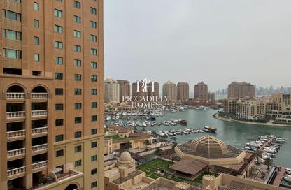 شقة - غرفة نوم - 2 حمامات للايجار في طريق بورتو الشرقي - بورتو أرابيا - جزيرة اللؤلؤة - الدوحة