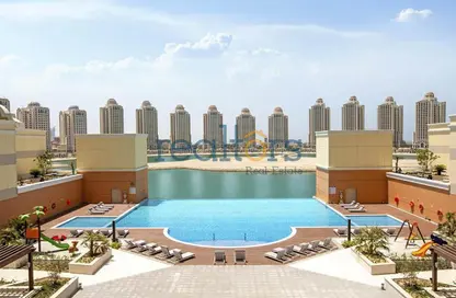 Apartment - 1 Bedroom - 2 Bathrooms for rent in Al Mutahidah Tower - Viva Bahriyah - The Pearl Island - Doha