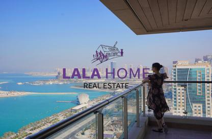 Apartment - 2 Bedrooms - 3 Bathrooms for rent in FJ8 Residential Tower - Marina District - Lusail