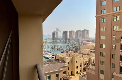 Apartment - 1 Bedroom - 2 Bathrooms for rent in East Porto Drive - Porto Arabia - The Pearl Island - Doha