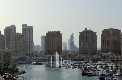 شقة - غرفة نوم - 2 حمامات للايجار في طريق بورتو الغربي - بورتو أرابيا - جزيرة اللؤلؤة - الدوحة