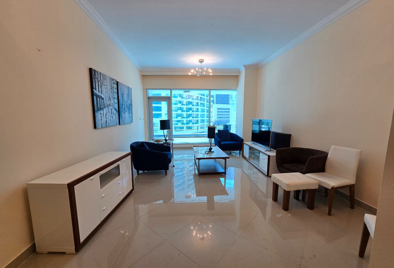Furnished 1BHK | 90 SQM | Balcony | West Bay