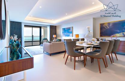 Apartment - 3 Bedrooms - 4 Bathrooms for rent in Abraj Bay - Abraj Quartiers - The Pearl Island - Doha