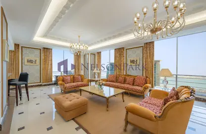 (بنتهاوس  (روف - 3 غرف نوم - 5 حمامات للايجار في برج وست باي - الخليج الجنوبي - الخليج الغربي - الدوحة