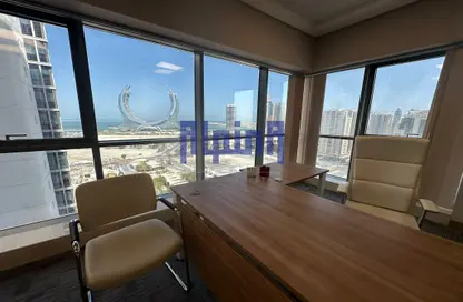 Office Space - Studio - 1 Bathroom for rent in Lusail Residence - Marina District - Lusail