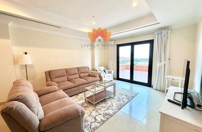 Apartment - 1 Bedroom - 2 Bathrooms for rent in East Porto Drive - Porto Arabia - The Pearl Island - Doha