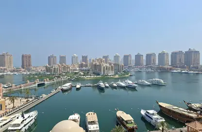 شقة - 2 غرف نوم - 2 حمامات للإيجار في طريق بورتو الغربي - بورتو أرابيا - جزيرة اللؤلؤة - الدوحة