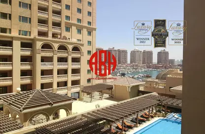 Apartment - 1 Bedroom - 2 Bathrooms for rent in East Porto Drive - Porto Arabia - The Pearl Island - Doha