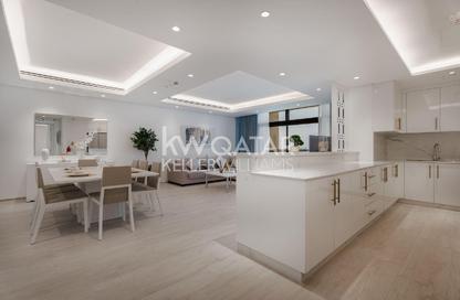 Apartment - 2 Bedrooms - 3 Bathrooms for rent in Lusail Residence - Marina District - Lusail